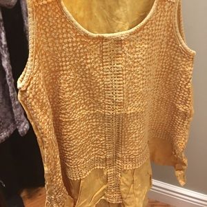 Anthropologie New Yellow Tank Top